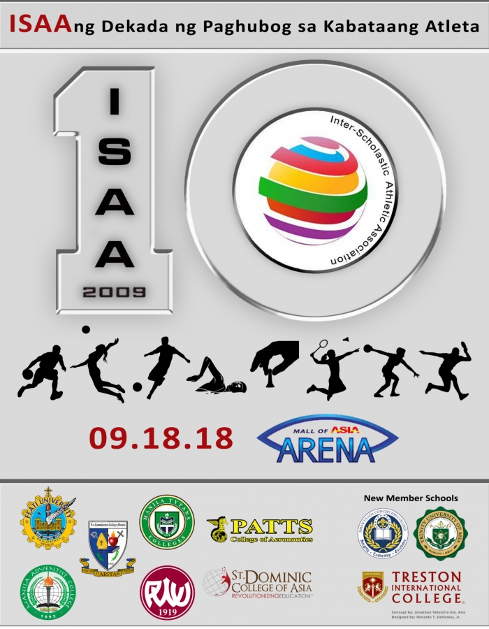 10th Inter-Scholastic Athletic Association opening ceremony on September 18, 2018, at Mall of Asia Arena