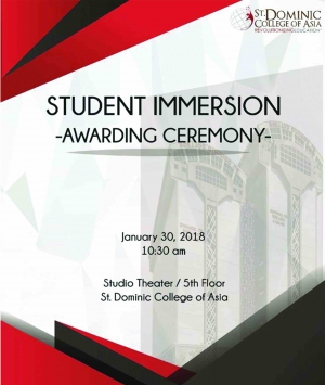 Student Immersion Awarding Ceremony