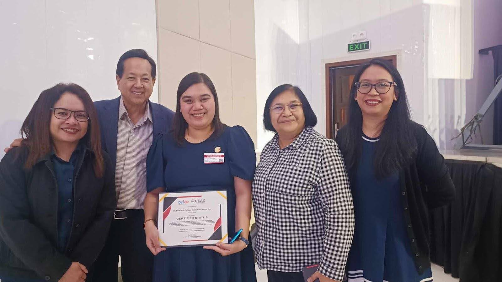 PRIVATE EDUCATION ASSISTANCE COMMITTEE (PEAC) CERTIFIED STATUS