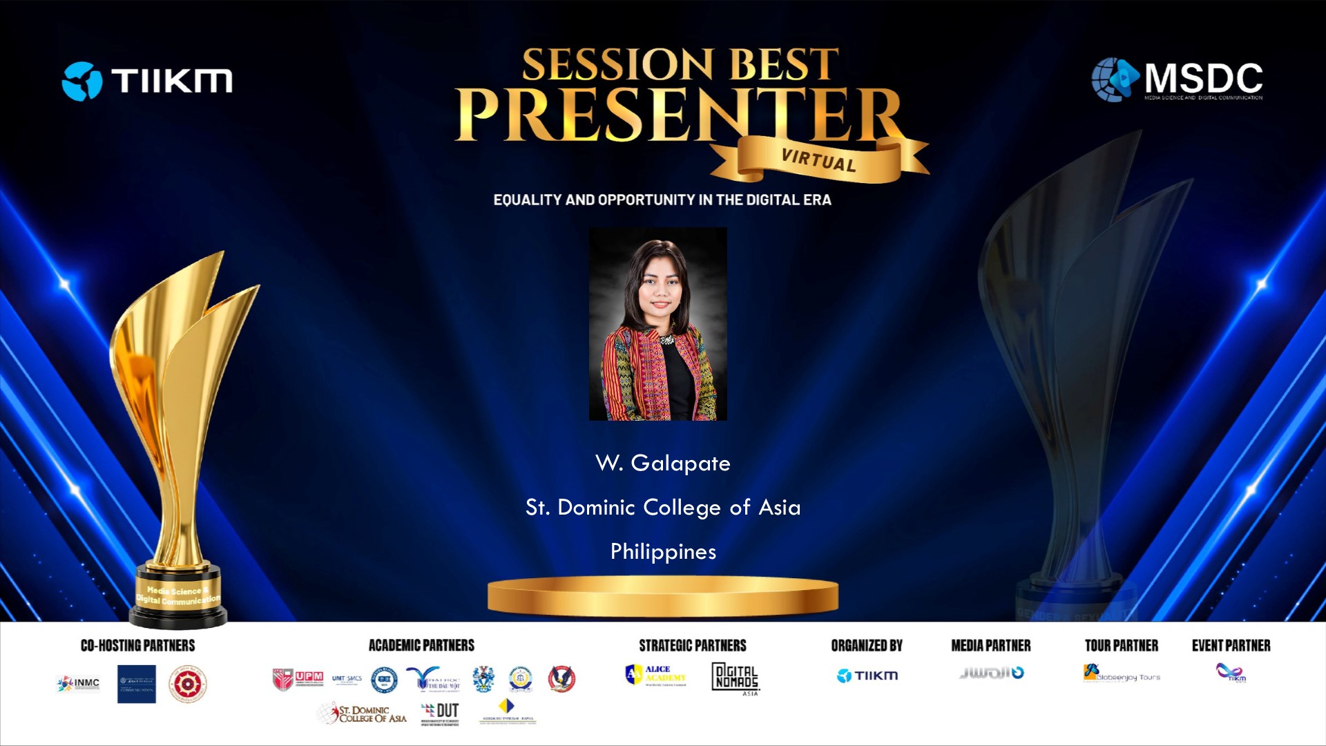 5th International Conference on Media Science and Digital Communication 2025 Award