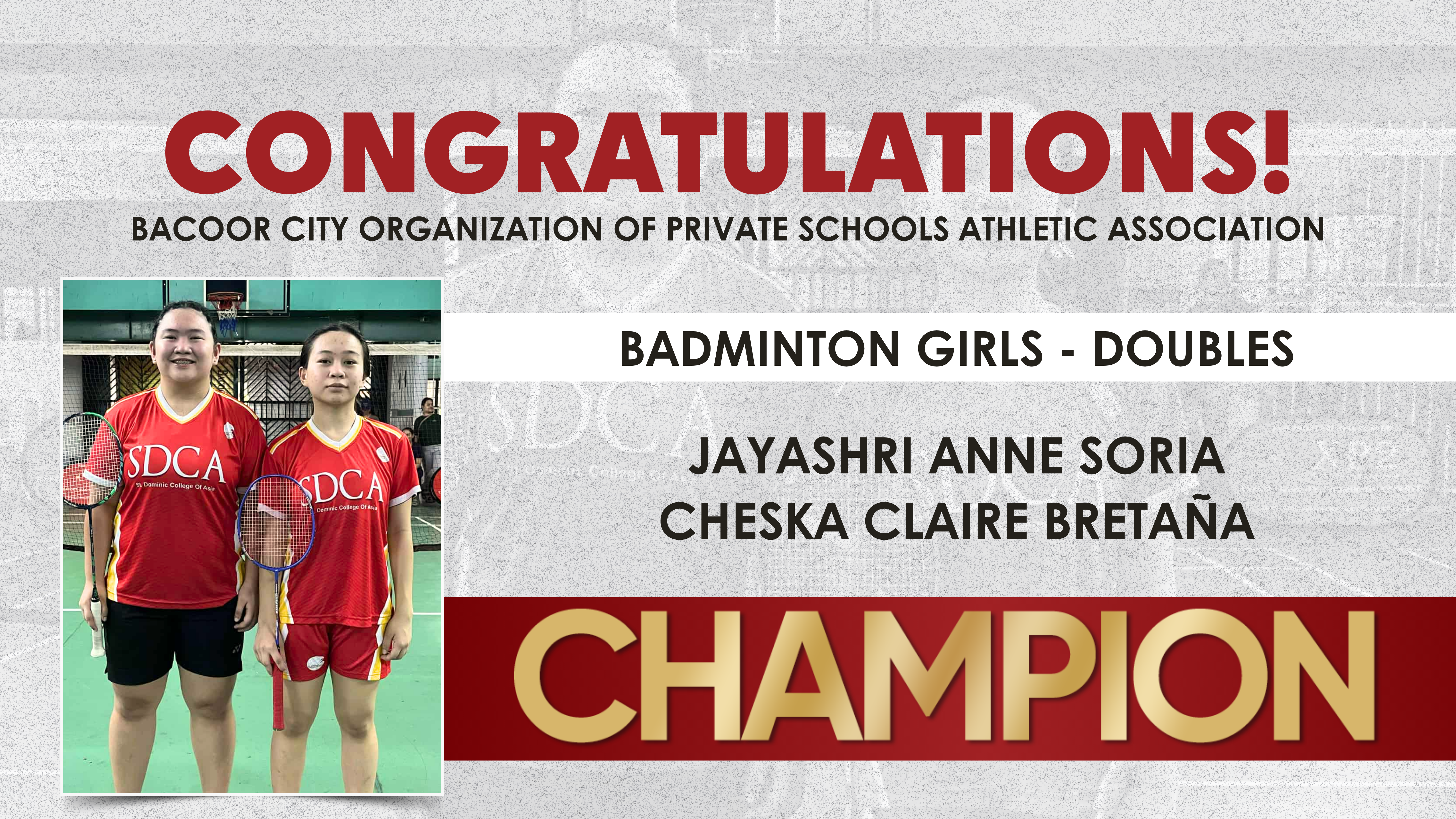 Dominican Badminton Team Takes Championship Title in BCOPSAA 2025