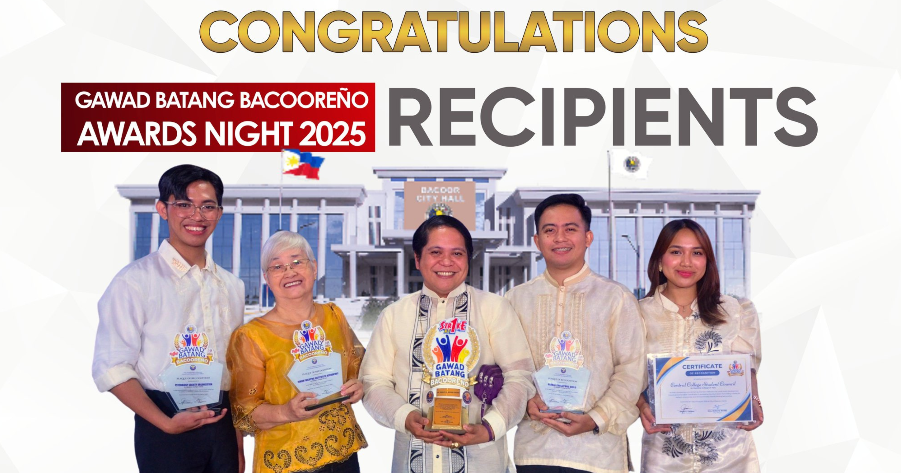 SDCA Recognized at Gawad Batang Bacooreño 2025