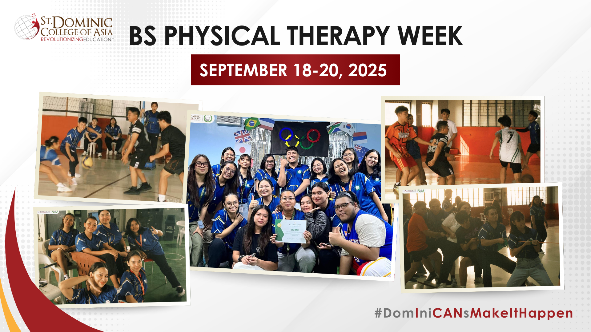 BS PHYSICAL THERAPY WEEK 2025