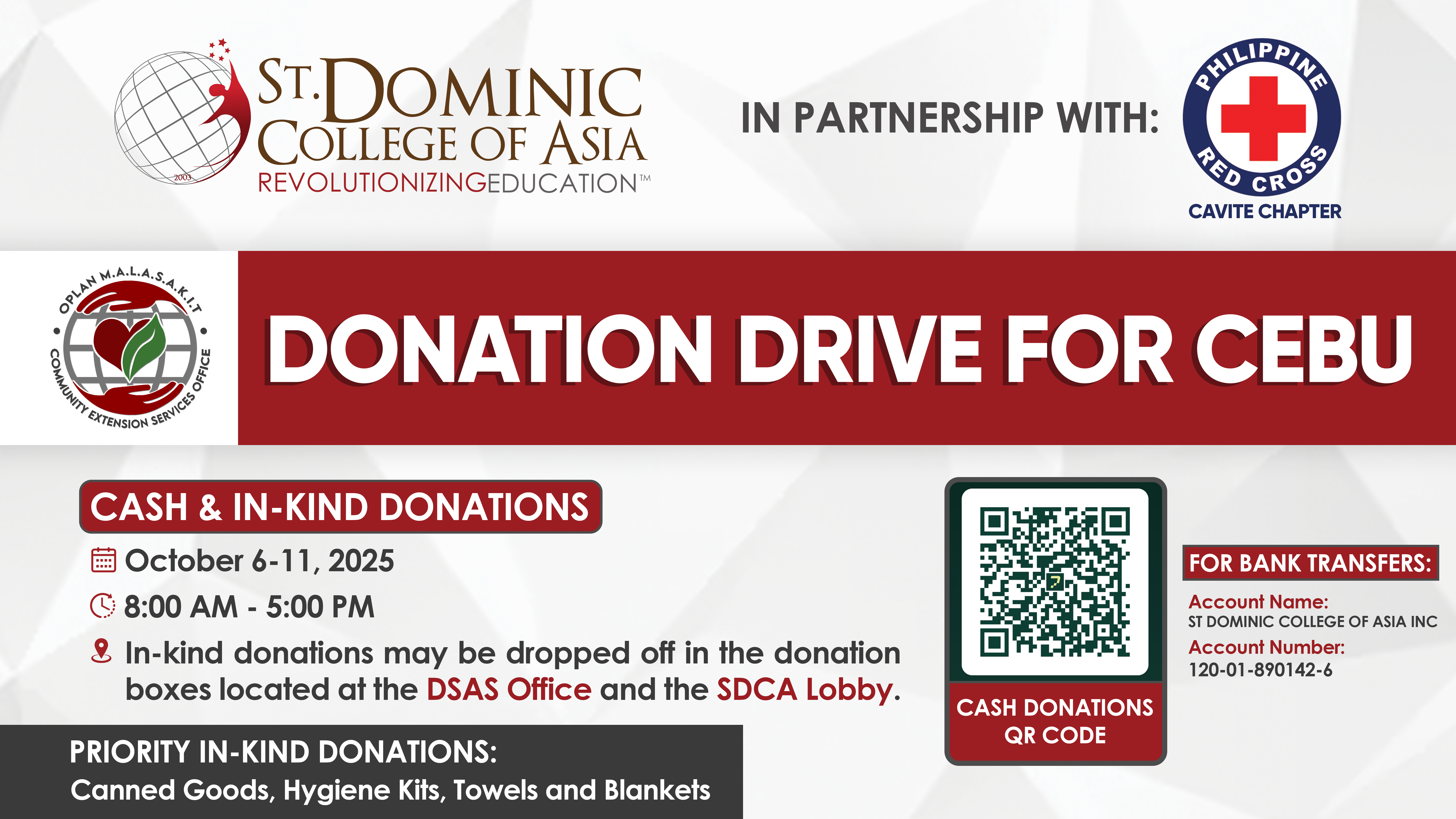 DONATION DRIVE FOR CEBU