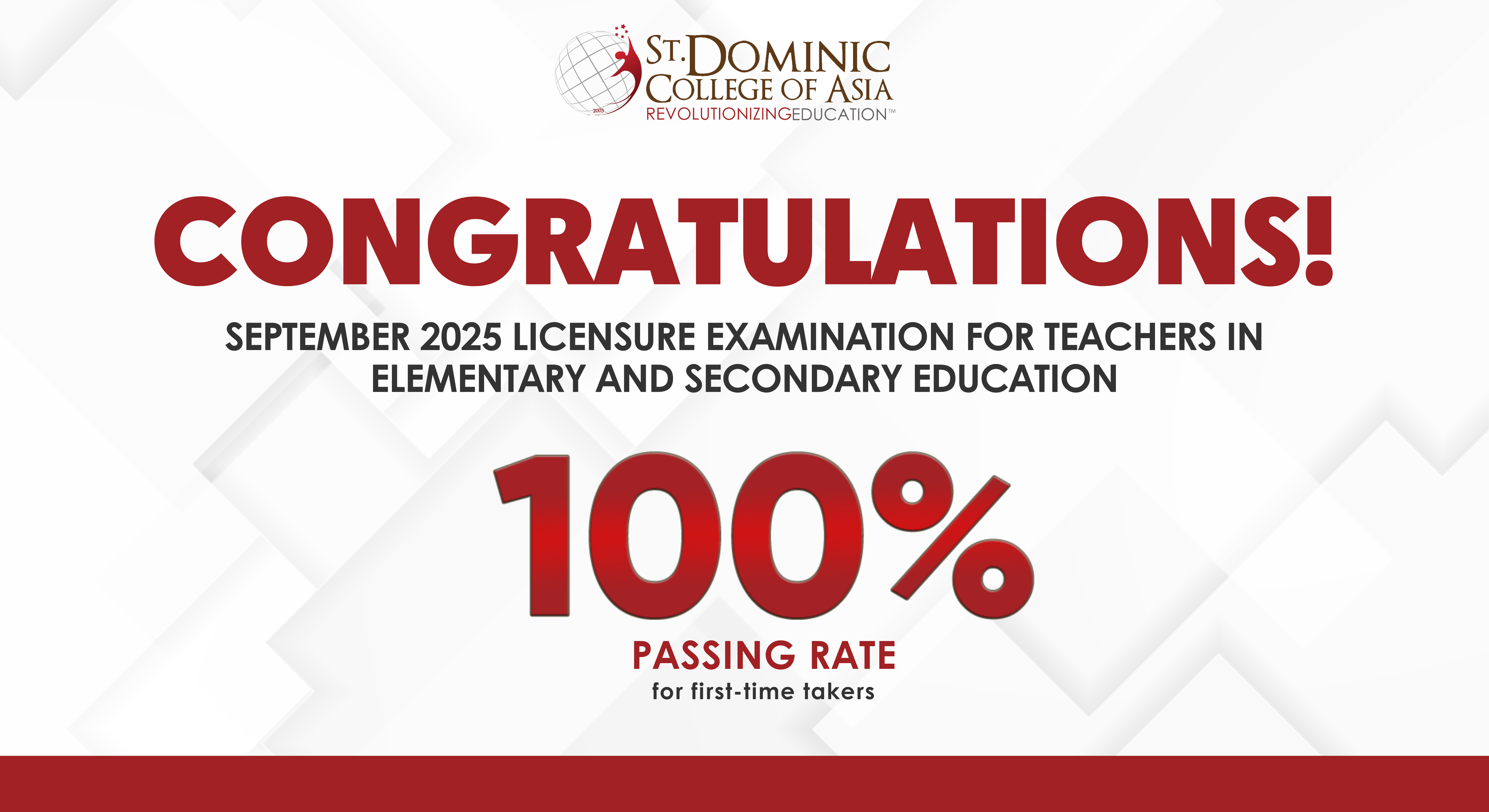 SDCA Achieves 100% Passing Rate for First-Time Takers in September 2025 Licensure Examination for Teachers