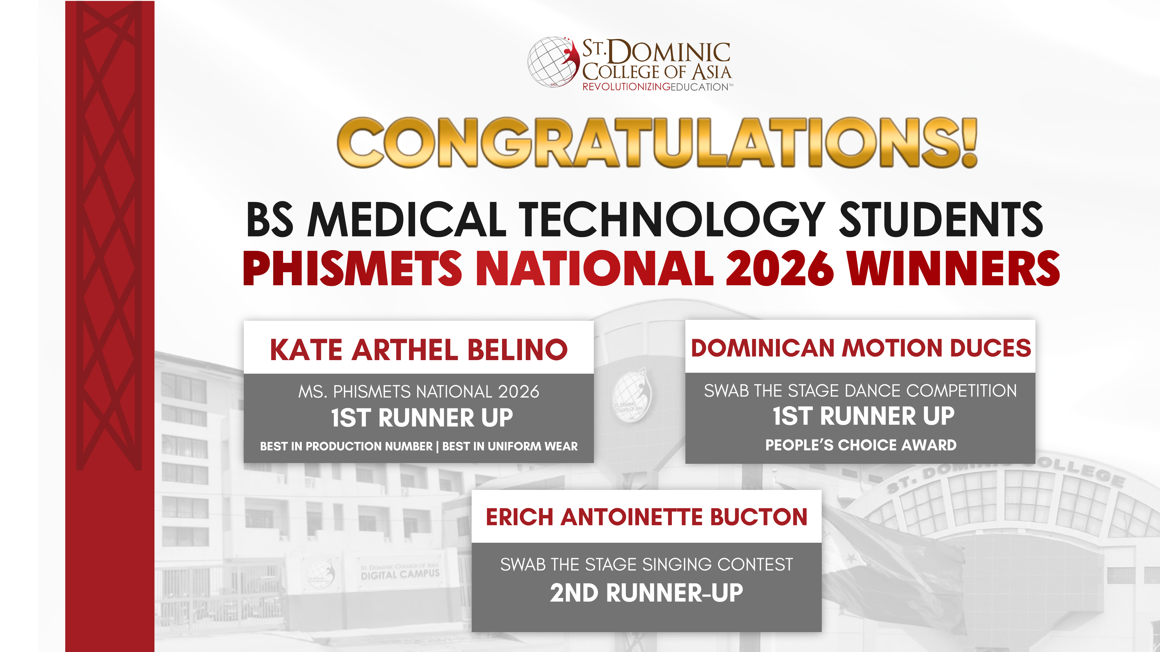 SDCA Medical Technology Students Earn Multiple Awards at PHISMETS National 2026