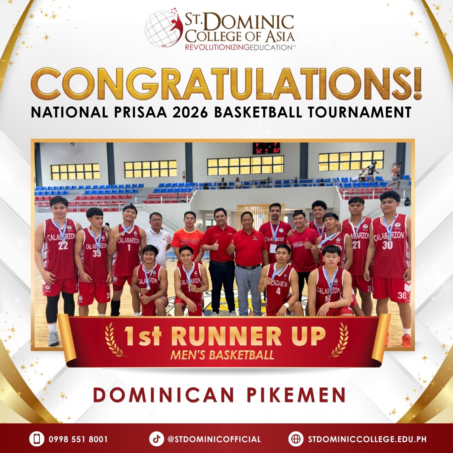 SDCA Pikemen Finish as 1st Runner Up in PRISAA National Games 2026