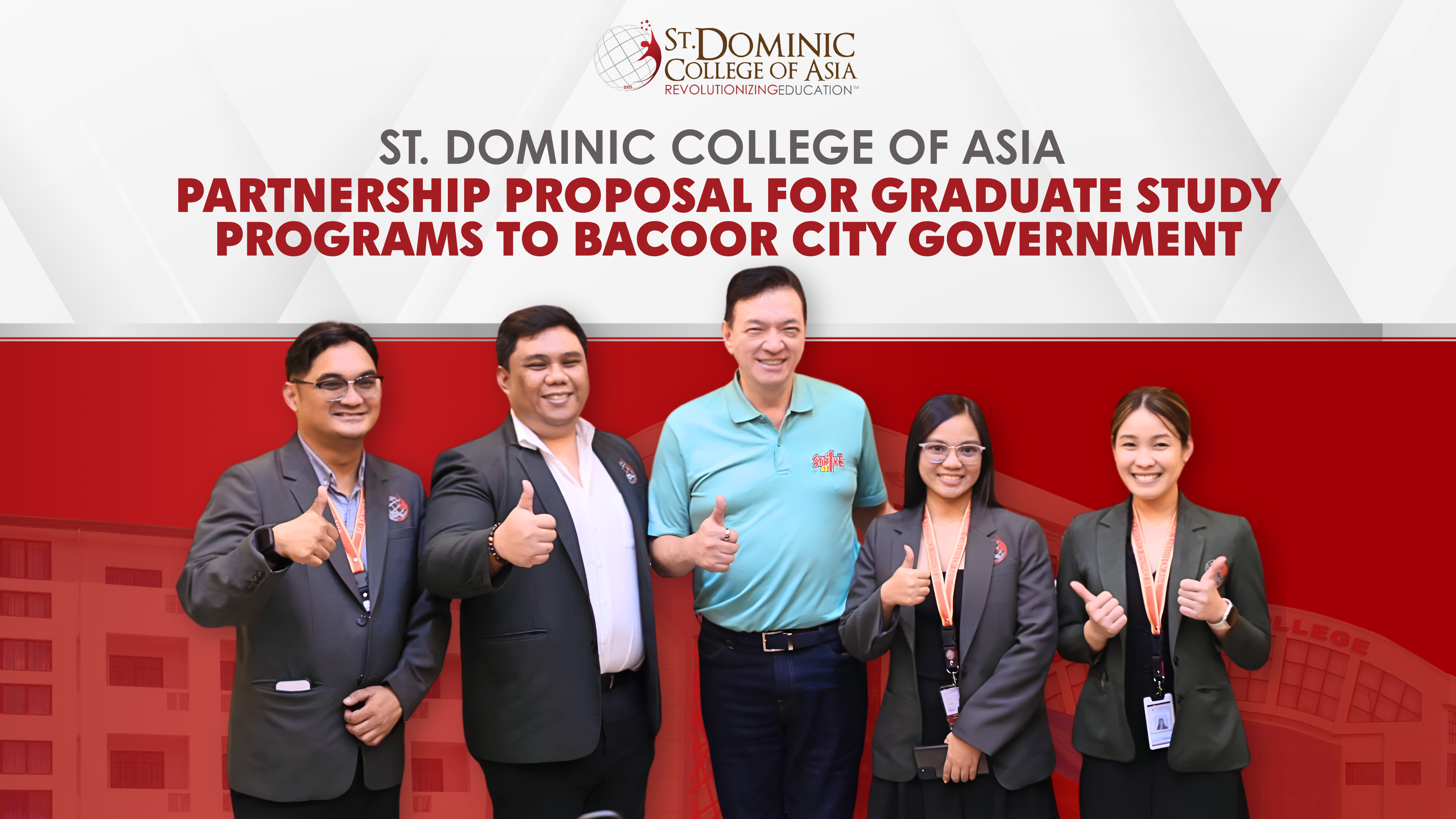 SDCA Presents Graduate Studies Partnership Proposal to Bacoor City Government