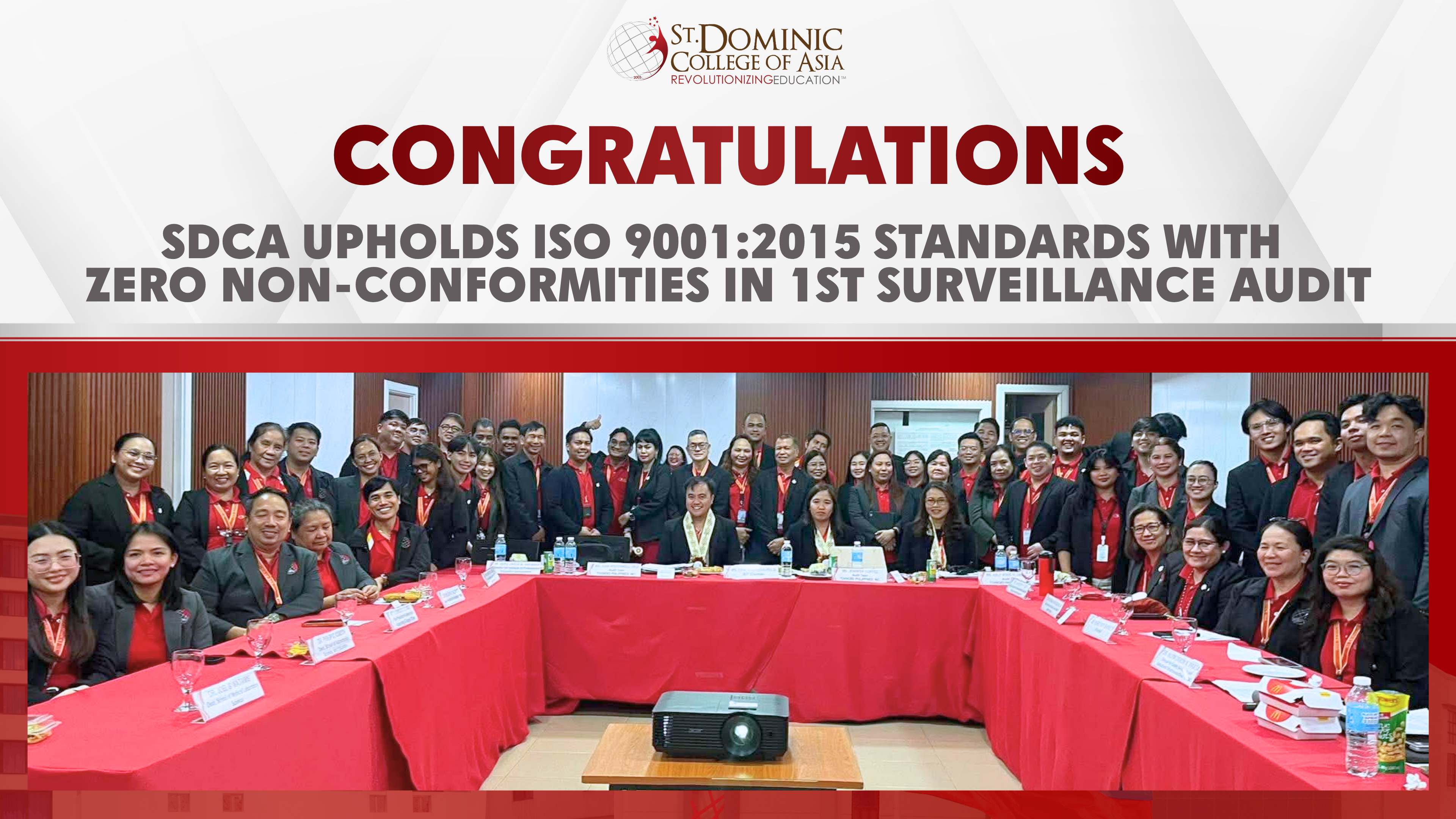 SDCA Upholds ISO 9001:2015 Standards with Zero Non-Conformities in 1st Surveillance Audit