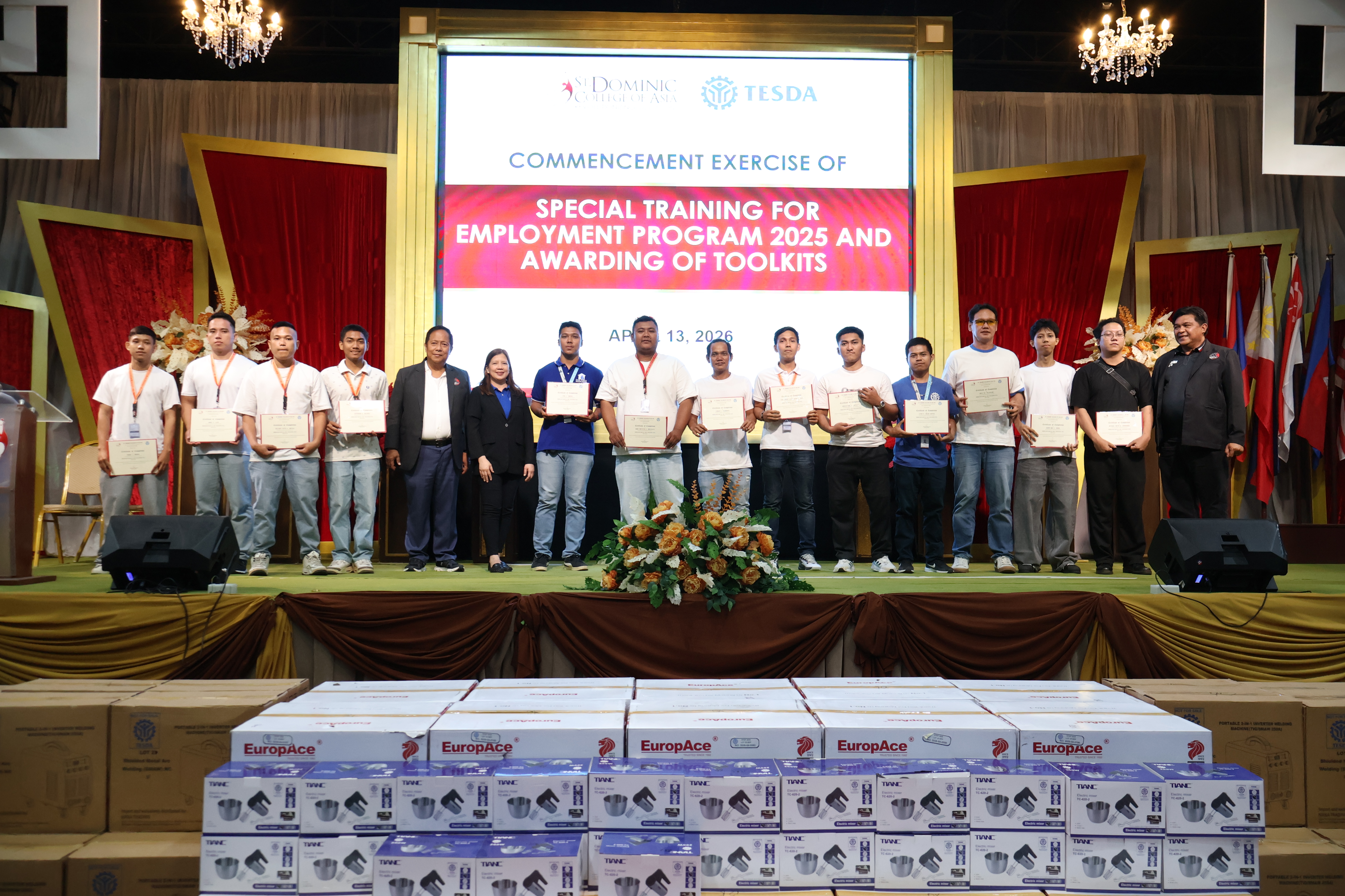 TESDA STEP 2025 Graduates Complete Training, Receive Toolkits at SDCA