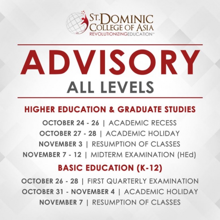 ADVISORY - ALL LEVELS