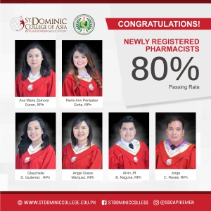 SDCA produces newly Registered Pharmacists and Radiologic Technologists