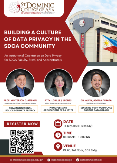 SDCA Successfully Conducted Institutional Orientation on Data Privacy